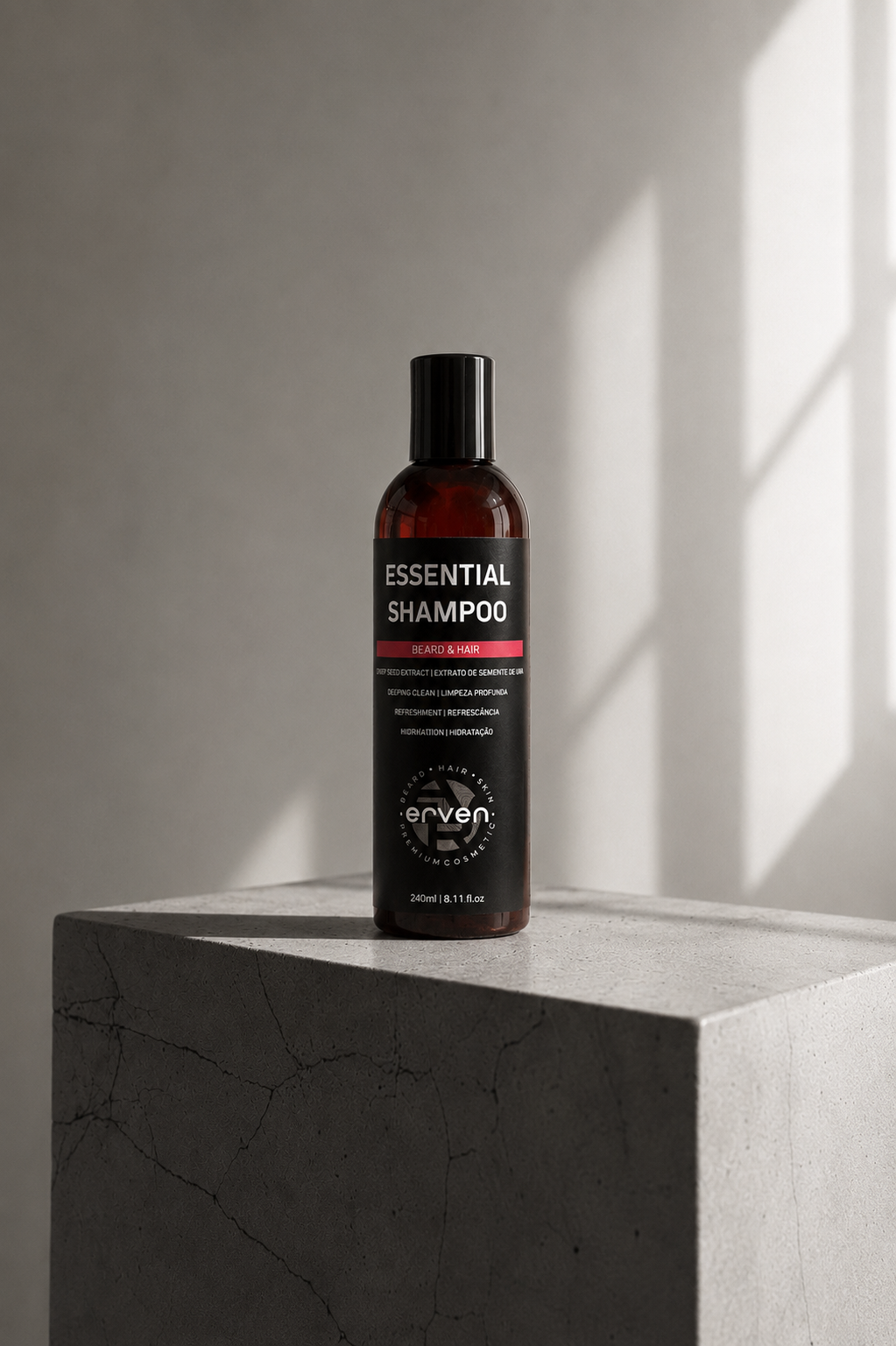 Shampoo para Cabelo e Barba - Shampoo Essential 240ml