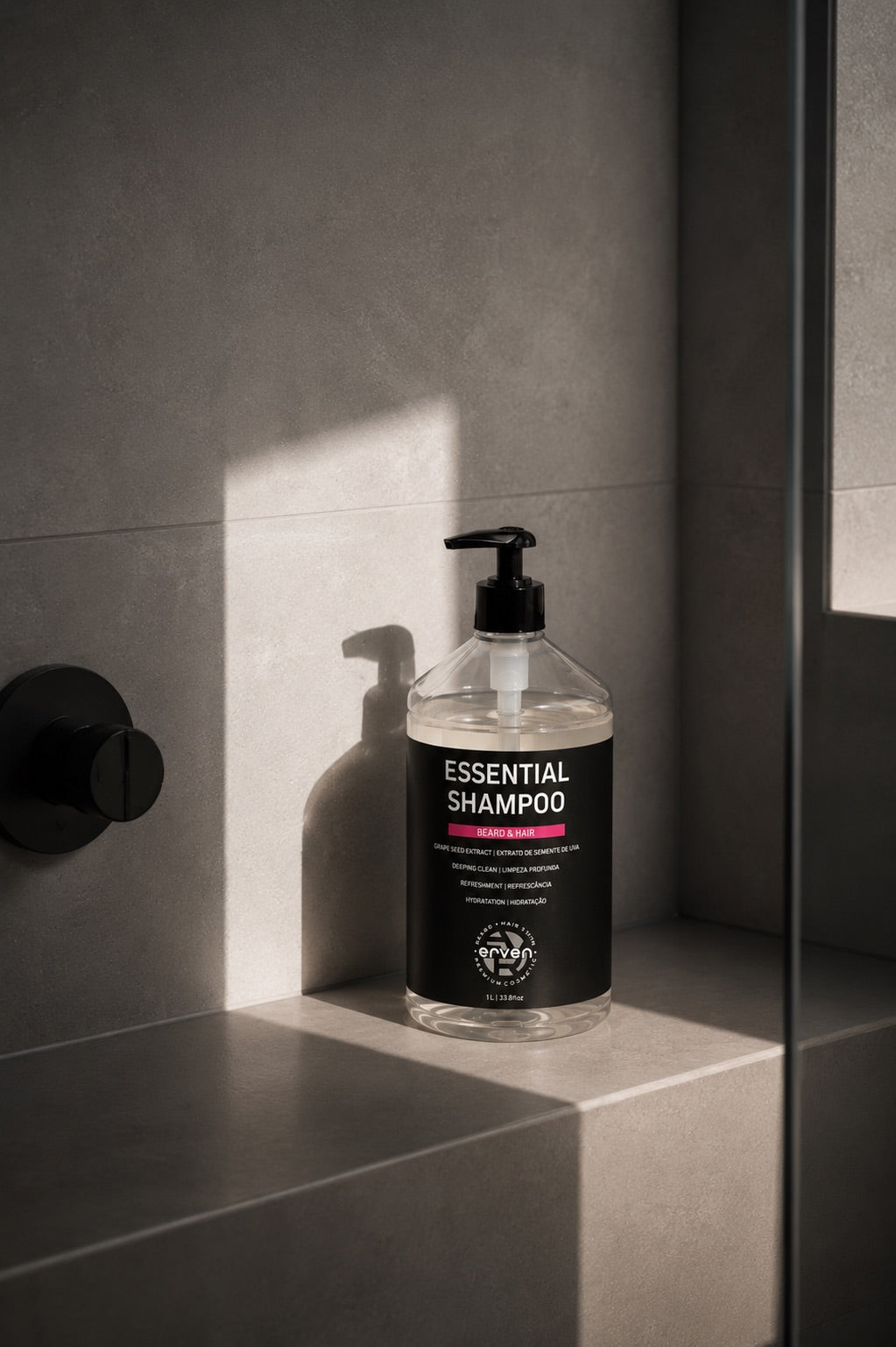 Shampoo para Cabelo e Barba - Shampoo Essential 1L